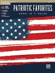 Patriotic Favorites F Horn Book with Online Media Access cover Thumbnail